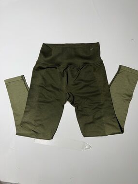 High-Waist Olive Green Women's Jeggings